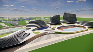 Modern City Block -A9 3D model