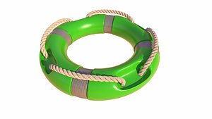 Lifebuoy Life Preserver Low-poly
