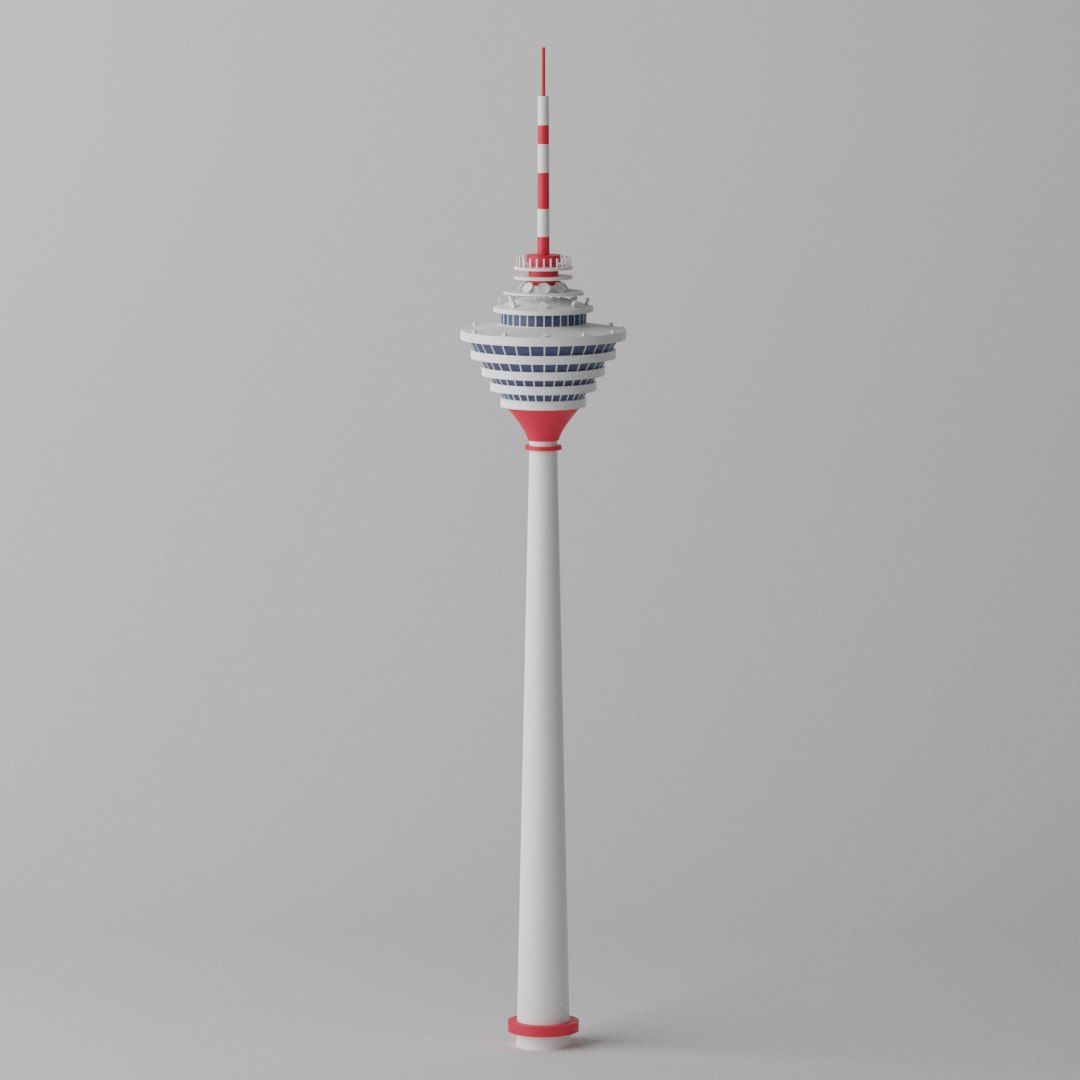 D Malaysia Kuala Lumpur Tower Landmark Model Turbosquid