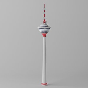 3D Malaysia Kuala Lumpur Tower Landmark model