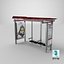 Bus Stop in San Francisco 3D model
