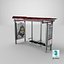 Bus Stop in San Francisco 3D model