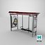 Bus Stop in San Francisco 3D model