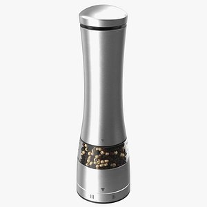 Stainless Steel Pepper Grinder 3D