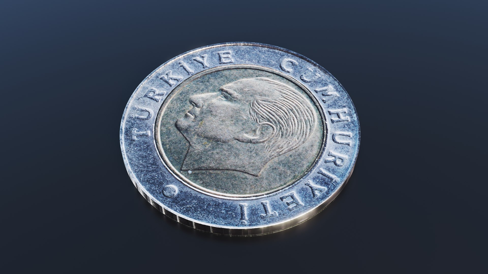 3D Turkish Lira Coin - TurboSquid 2293712