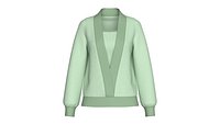 Girls Shawl Collar Layered Cardigan
