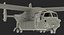 3d model military transport aircraft v-22 osprey