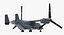 3d model military transport aircraft v-22 osprey