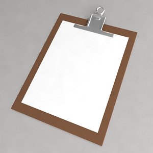 3d model clipboard