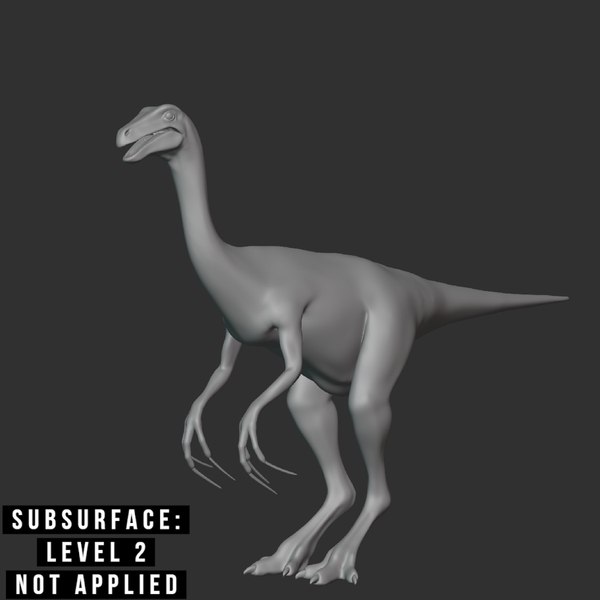 Nothronychus Basemesh Low Poly 3D model