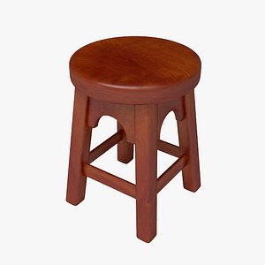 wooden stool wood 3d max
