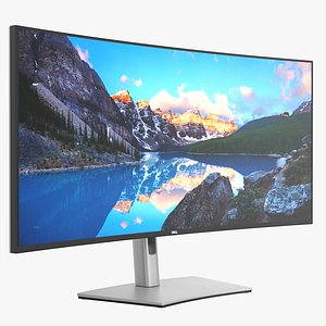 Dell Ultra Sharp LCD 38 curved inch monitor 3D