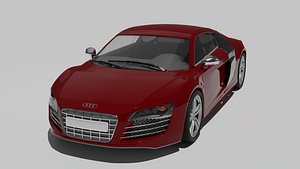 Audi R8 2006 model car 3D model