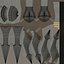 Trident 03 Silver Todas as texturas PBR Unity UE incluídas
