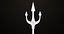 Trident 03 Silver Todas as texturas PBR Unity UE incluídas
