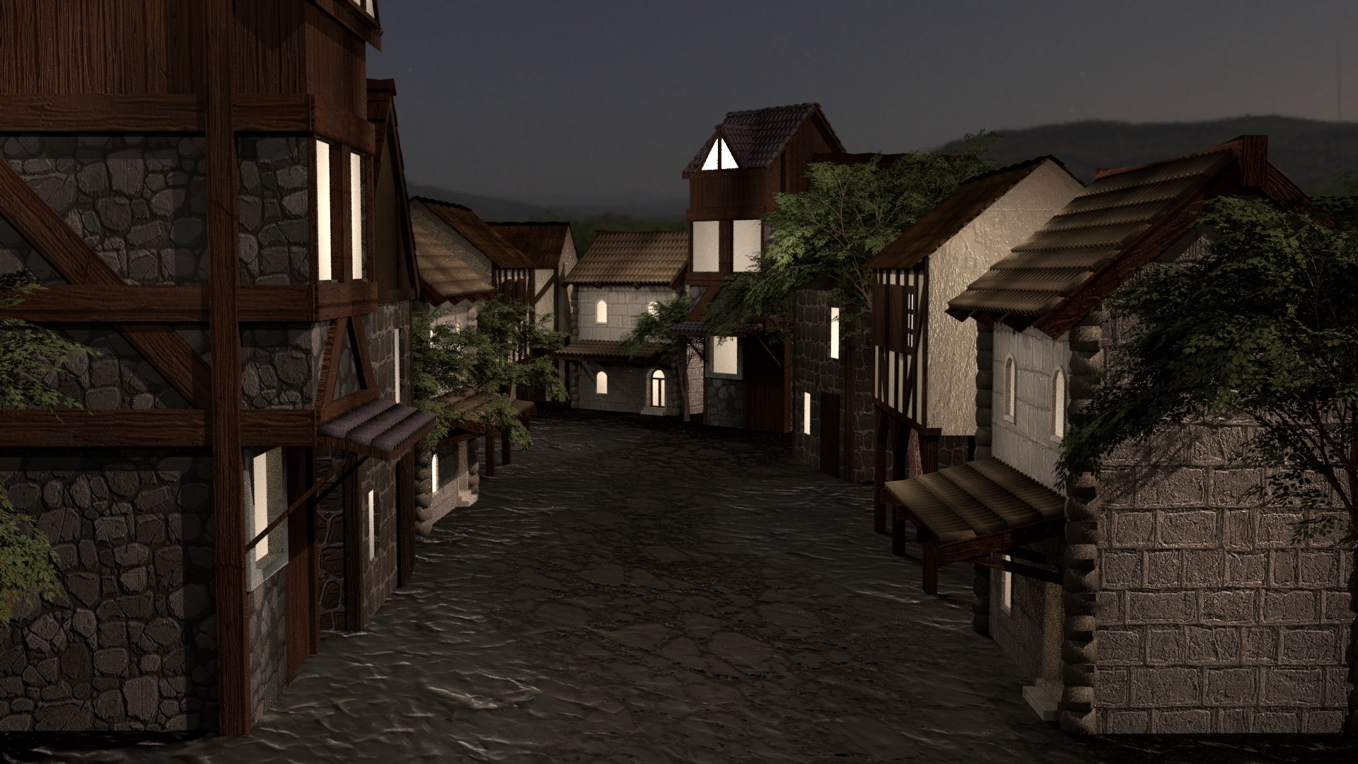 3D Medieval Village Model - TurboSquid 1770810