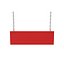 Panneau suspendu rouge