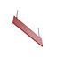 Panneau suspendu rouge