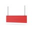 Panneau suspendu rouge