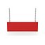 Panneau suspendu rouge