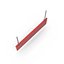 Panneau suspendu rouge