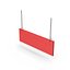 Panneau suspendu rouge
