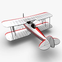 Waco YMF5 Biplane White