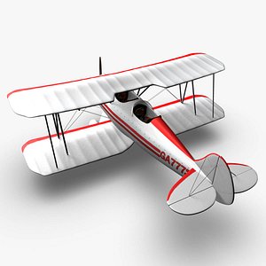 Waco YMF5 Biplane White