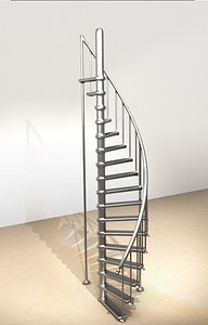 3D Printable ready Modern Spiral Staircase