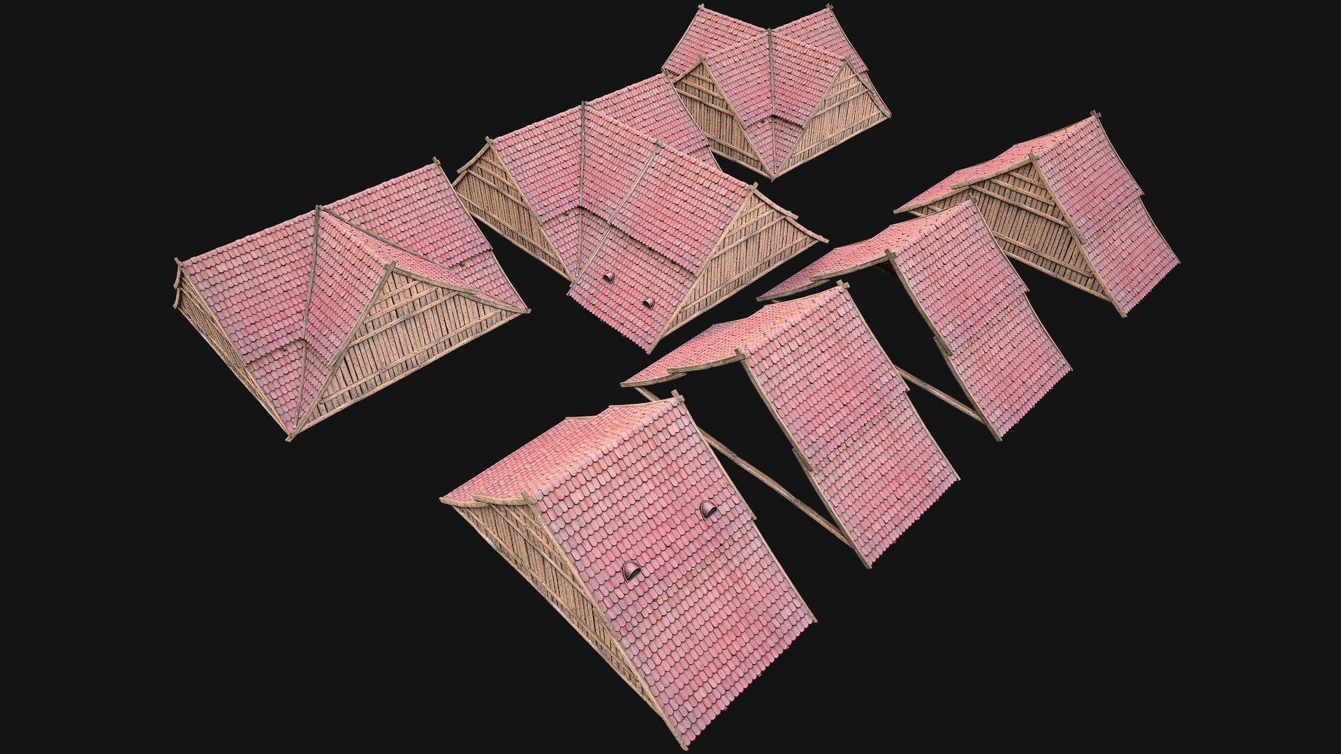 Medieval Tiled Roof for House 3D model https://p.turbosquid.com/ts-thumb/Ei/8gyole/av/roof7ready18/png/1699026670/1920x1080/fit_q87/5ebddddcfd98e531522049d403f013b184370b14/roof7ready18.jpg