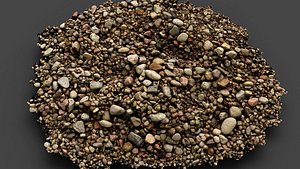 beach stone boulders ground pile pt2 PBR photogrammetry 3D model