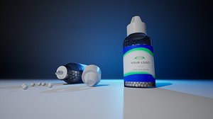 Bottles of homeopathics with pills