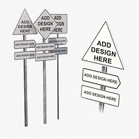 Road Signs Assemblies - Customizable Mixed Pack