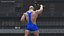 Bodybuilder im blauen Turnanzug Rigged