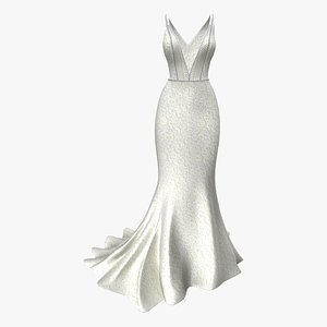 Lace Mermaid Wedding Bride Dress