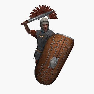 Low-poly Roman Centurion