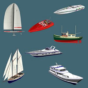 boat 7 yacht 3d model