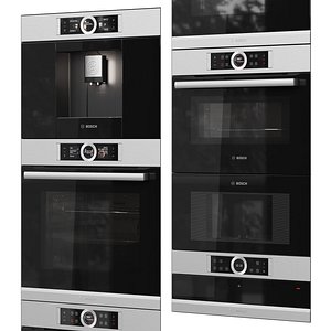 3D Bosch Series 8 built-in kitchen appliances 03