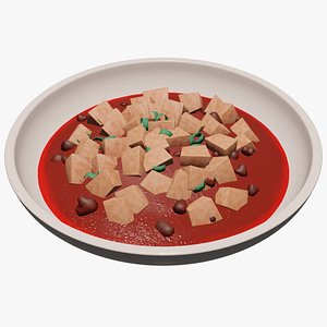 3D model Mapo Tofu