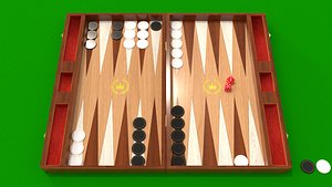 backgammon blender 3D model