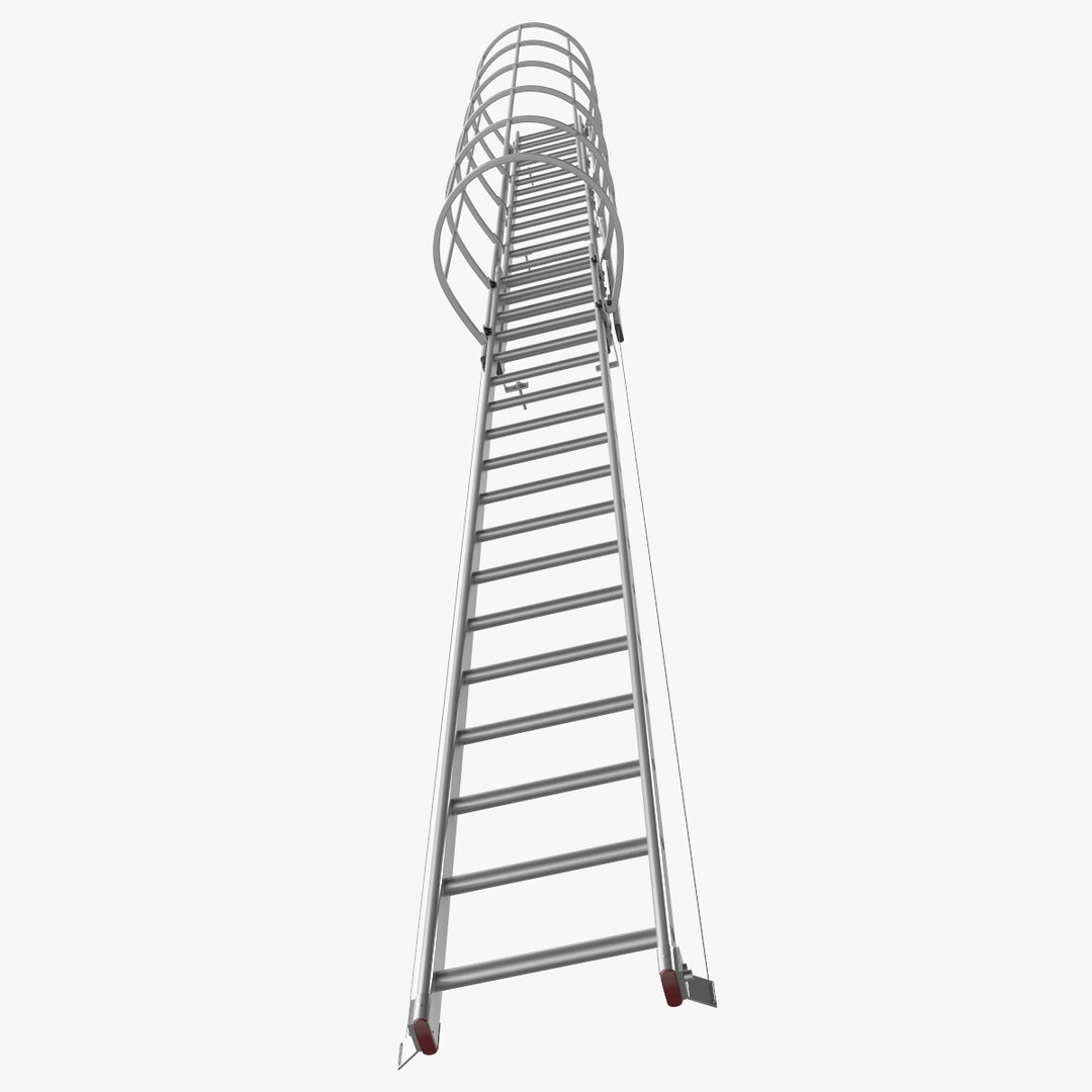 Fire Escape Dropdown Ladder 3D - TurboSquid 2071200