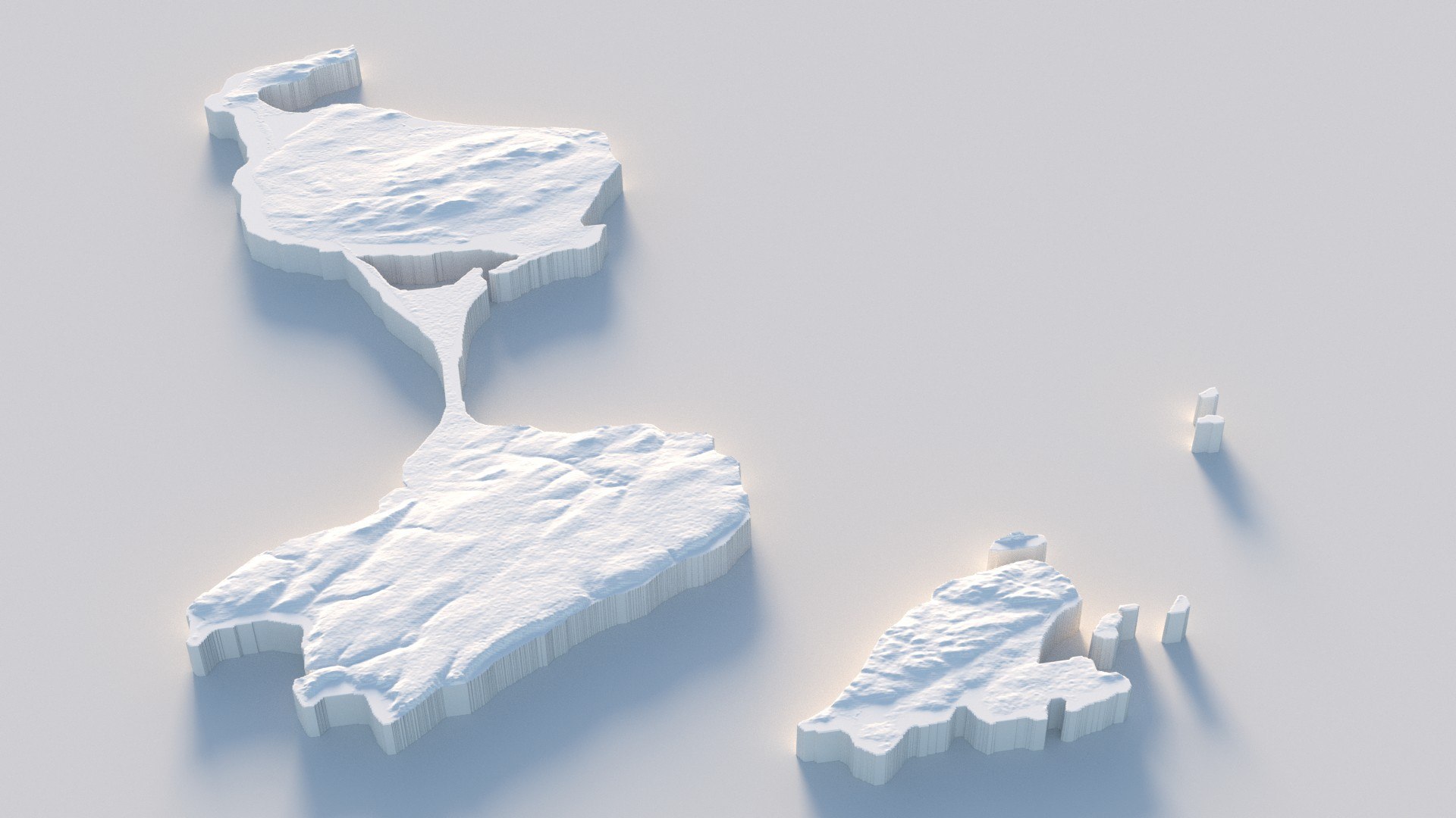 Saint Pierre And Miquelon Terrain Map Model - TurboSquid 2336702