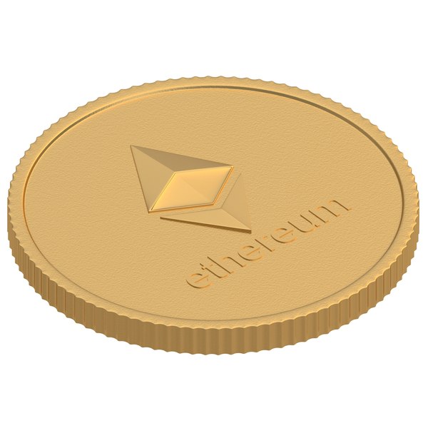 3D ethereum coin