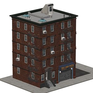 3D City Apartment Building