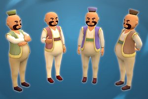 3D Stylized NPC - Desert People Hazeer