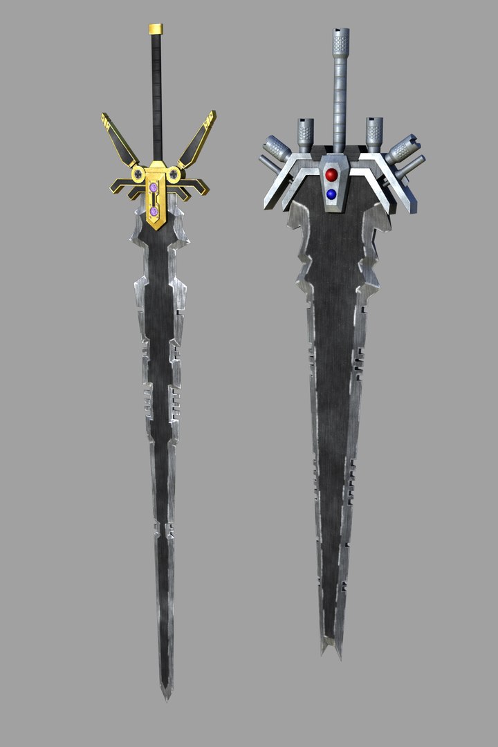 3d Model Of Ready Greatswords