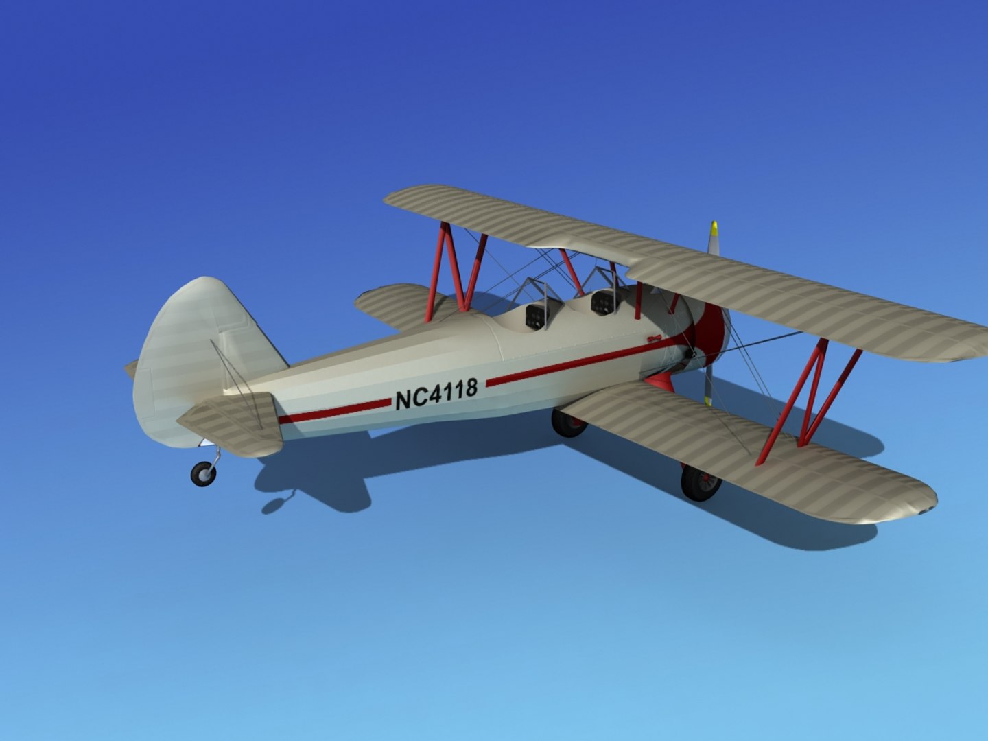 Pt-17 Stearman 3d Max