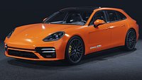 2021 Porsche Panamera Turbo S Sport Turismo 3D Model