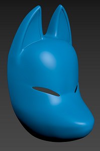 3D Kitsune mask model