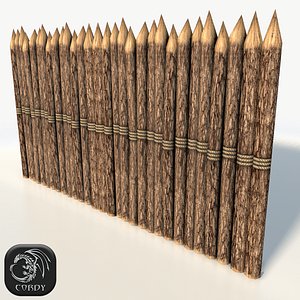 3d wooden stockade